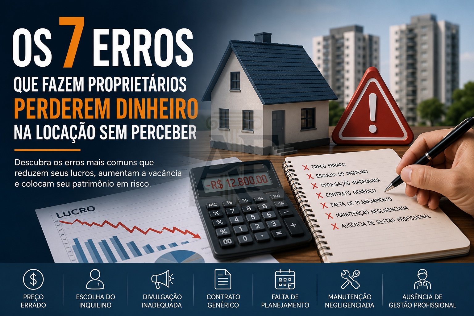 Os 7 erros que fazem proprietários perderem dinheiro na locação